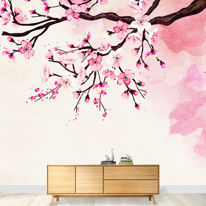 Flower On Branch Border, 100" L x 144" W