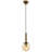 Stylish Industrial Chandelier, Antiquation Finish, 35.4 x 5.9 inches | Metal Body with Glass Cap, E27 Max 6W Socket | Modern Scandinavian Design, Perfect for Living Room & Dining Room Decor, IP20 Rated-1070446102-1072147740