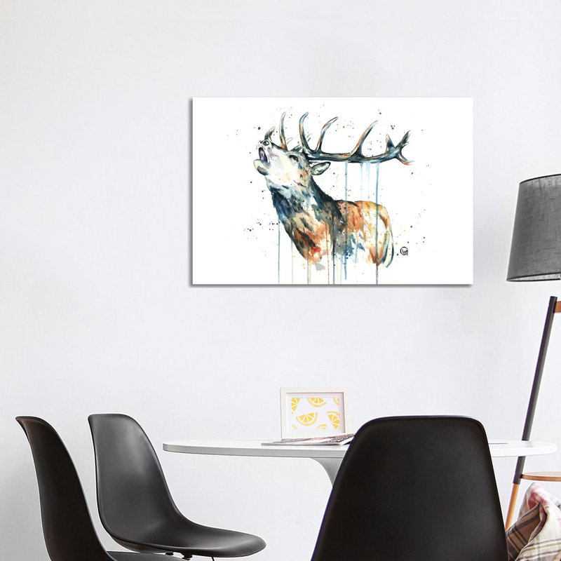 Elk Calling by Lisa Whitehouse - Wrapped Canvas Painting, 101.6 cm H x 66.04 cm W x 3.175 cm D