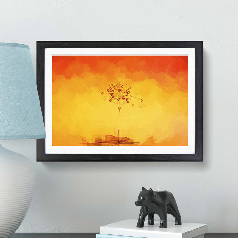 Water Drops in Abstract - Picture Frame Graphic Art Print, 40cm H x 60cm W x 2cm D, Black