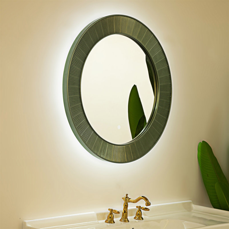 Miroir Cyclis, Vert / Argent