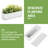 Indoor Ceramic White Rectangular Planter