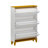 35.4" W Slim Entryway Shoe Storage Cabinet with 3 Flip Drawers and Adjustable Racks