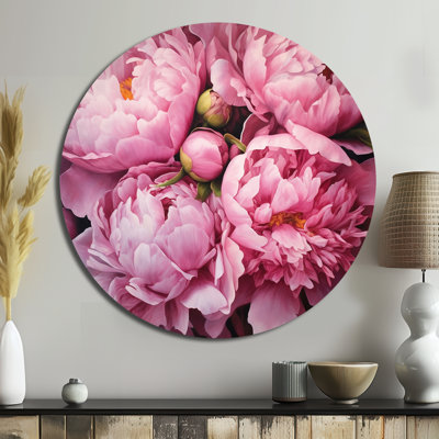 Sherwin - Floral Round Metal Art