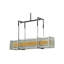 Luminaire suspendu carré / rectangulaire unique à 6 lumières Lange Oblong