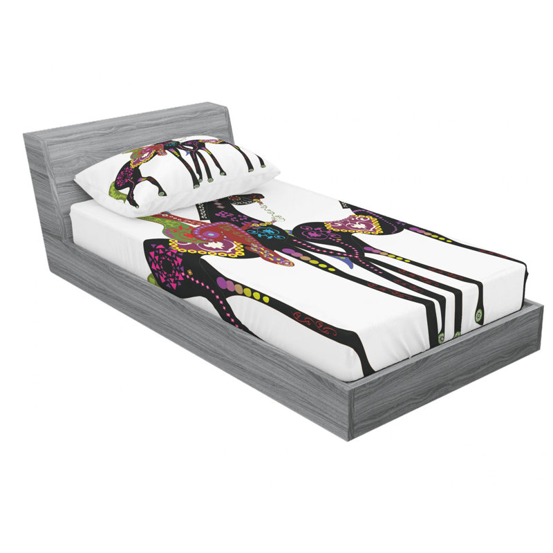 Microfiber Sheet Set, Twin Sheet Set with Fitted Sheet
