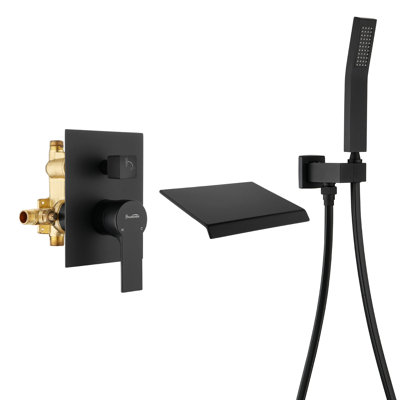 1 Handle Wall Waterfall Faucet with Diverter