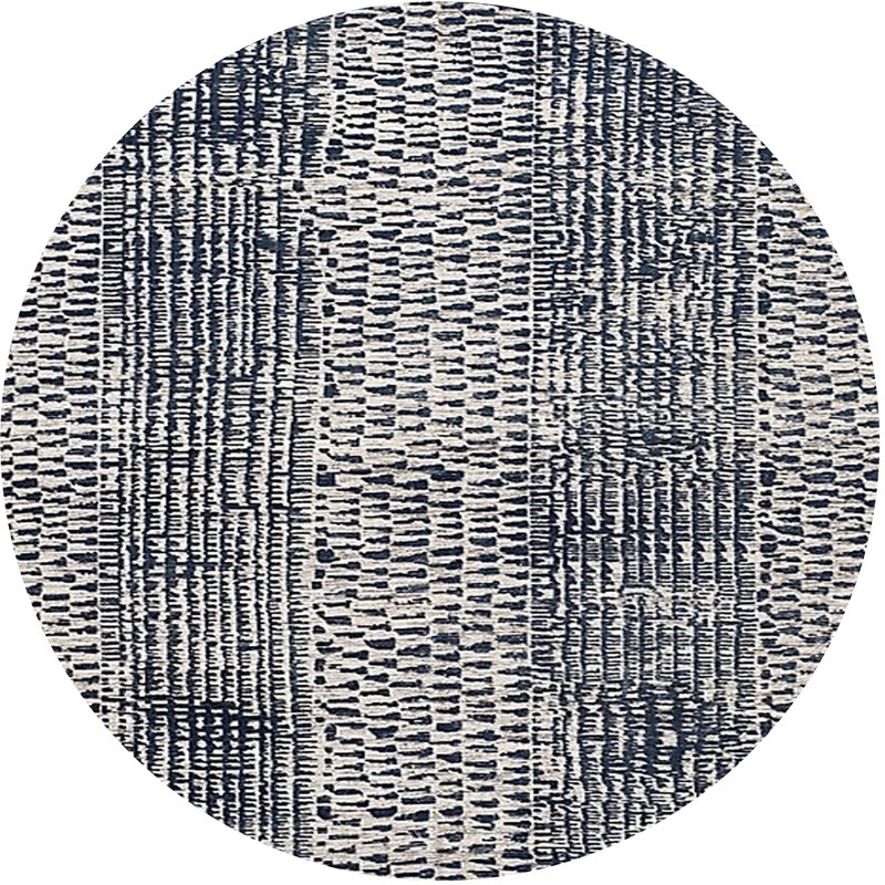Abstract Indoor Rug, Round 5'