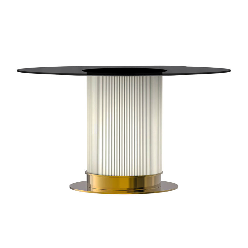 Murtis rond, 29,5 po x l 60 po x P 60 po, Noir