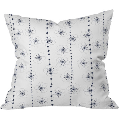 Ali Benyon Flower Waterfall Indoor Throw Pillow