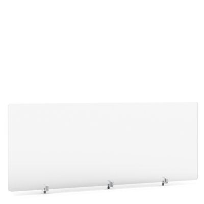 Acrylic Privacy Panel, 23.5", Endcap, Frost White