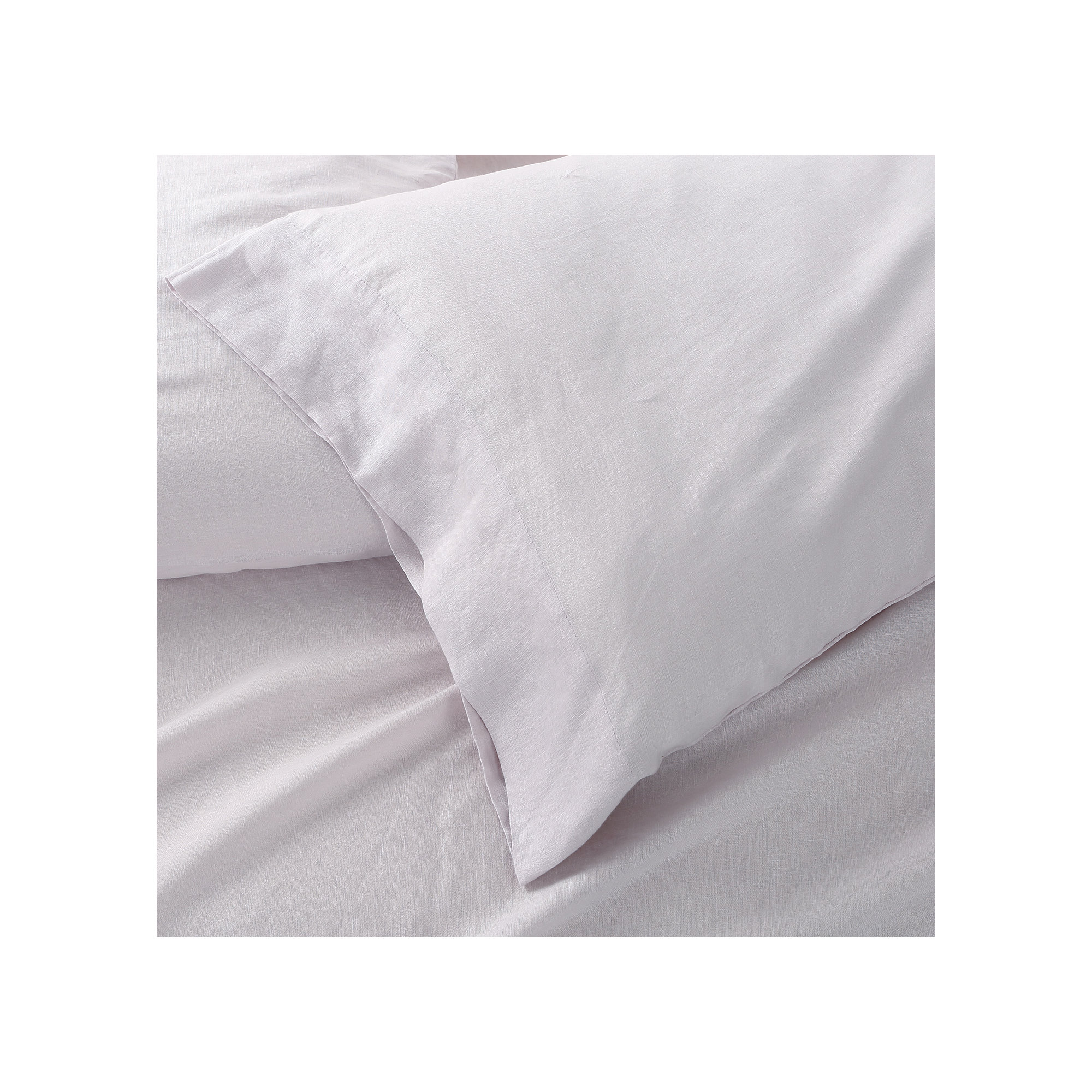 Frazier 100% Linen Machine Woven Sheet Set, King Sheet Set with 2 Pillowcases, Lilac Marble