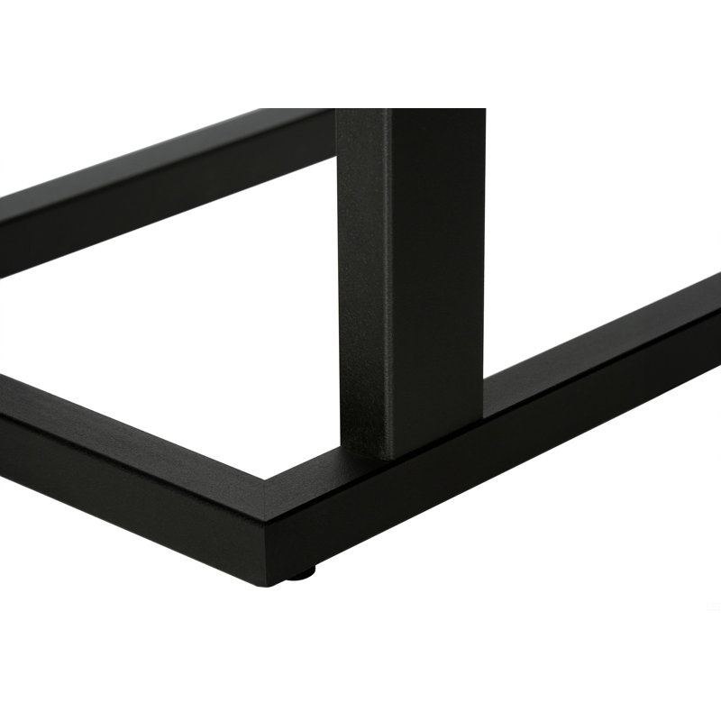 Table d'appoint, en forme de C, bout, côté, collation, métal