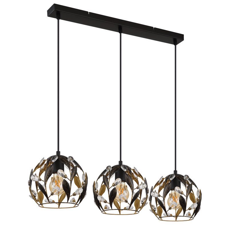 Alholm 3 - Light Matte Black Geometric Pendant