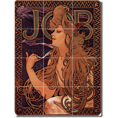 Carreau de peinture murale en céramique 12,75 po x 17 po 4,25 po x 4,25 po