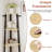 Corner Shelf, 5 Tier Ladder Corner Bookshelf, 62.5"H, Anti-Tip Display Stand Unit, Space Saving, Natural Oak-2082520424