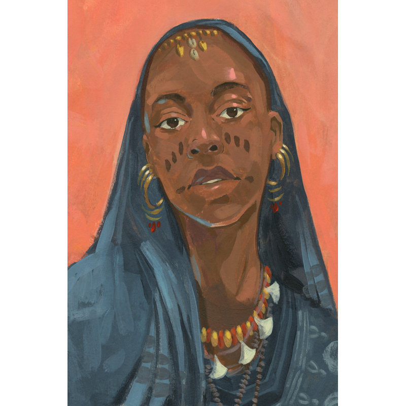 Wodaabe Woman I by Jacob Green - Wrapped Canvas Painting, 122cm H x 81cm W