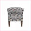 Repose-pieds avec rangement, tissu floral traditionnel, assemblage facile | Noyer brun | Bois d'ingénierie-2115386394