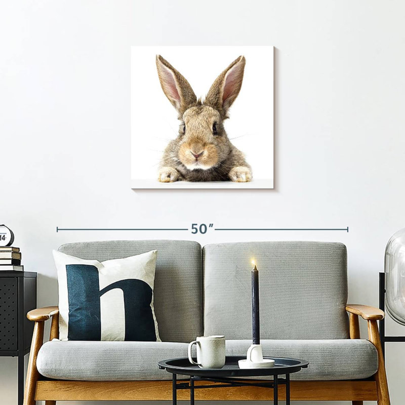 Crowle Fluffy Easter Rabbit, 24" H x 24" W