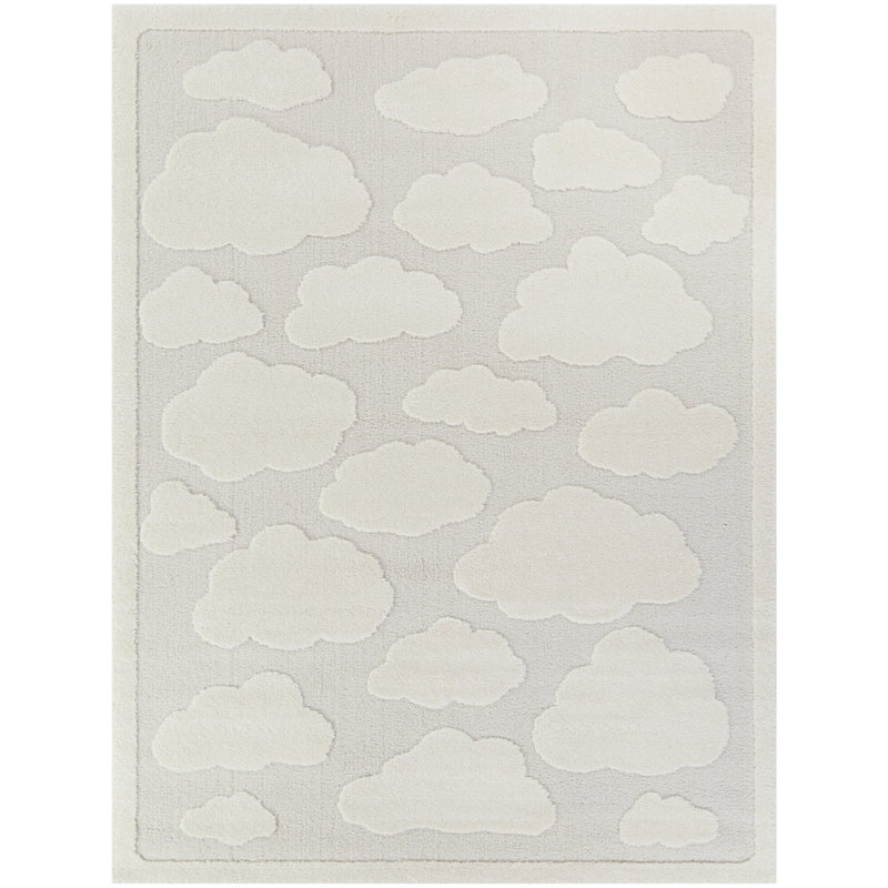Achilles Cream/Gray Rug, Rectangle 5'3" x 7'