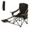 Goplus 1 Pcs Folding Camping Chair With Footrest Adjustable Backrest Padded Cushion