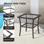 Ensemble de meubles de patio 7 pièces en rotin de rotin avec foyer et table de bout 7 pièces-1532211774