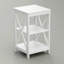 Table de bout haute 23,6 po avec tablettes de rangement ouvertes, H 23,6 po x l 15,8 po x P 15,8 po (ensemble de 2)-1905479792-1905030587