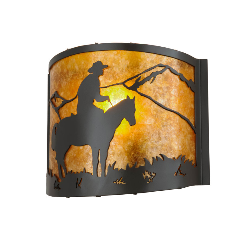 Cowboy Bronze 1 - Light Flush Mounted Sconce, Timeless Bronze