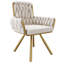 Avakate 46cm H Velvet Upholstered Metal Armchair-595320186-543699046