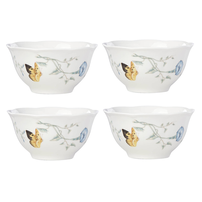 Butterfly Meadow 4-Piece Rice Bowl Set