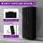 Asymmetrical Storage Cabinet With Adjustable Shelves And Utility Compartment-834526361
