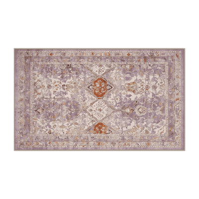 Tapis beige lavable à la machine