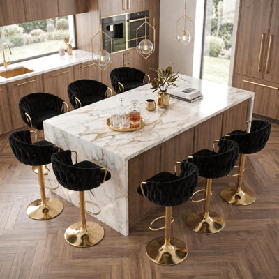 Tabouret de bar pivotant à hauteur réglable