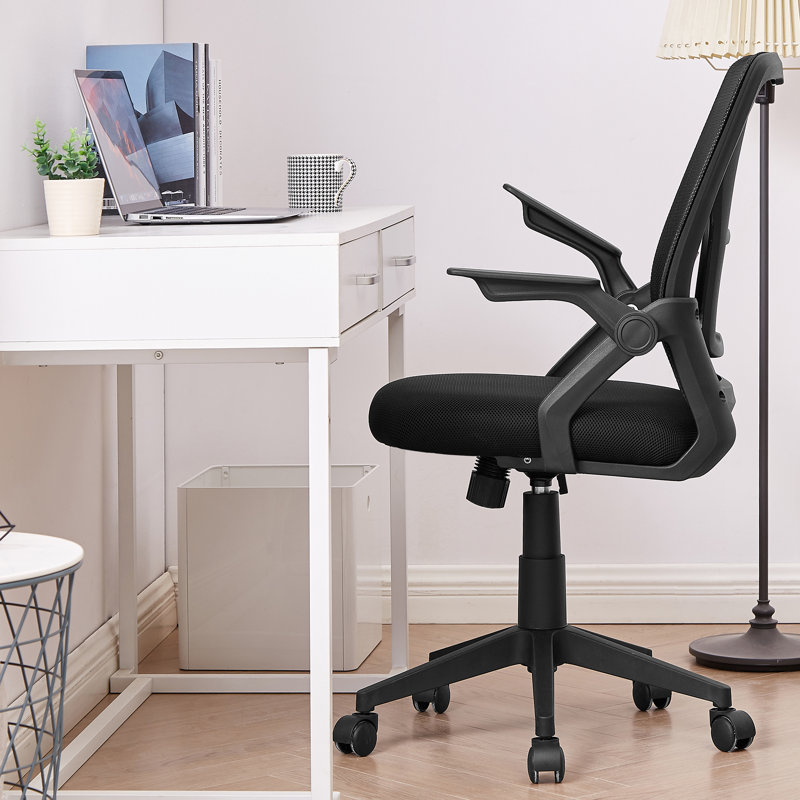 2 Piece Writing Desk Office Set, Black