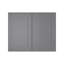 HOMEIBRO Meuble mural standard Shaker en contreplaqué, gris Shaker, 91,4 cm (L) x 61 cm (P) x 30,5 cm (H), prêt à assembler-915285824-915386479