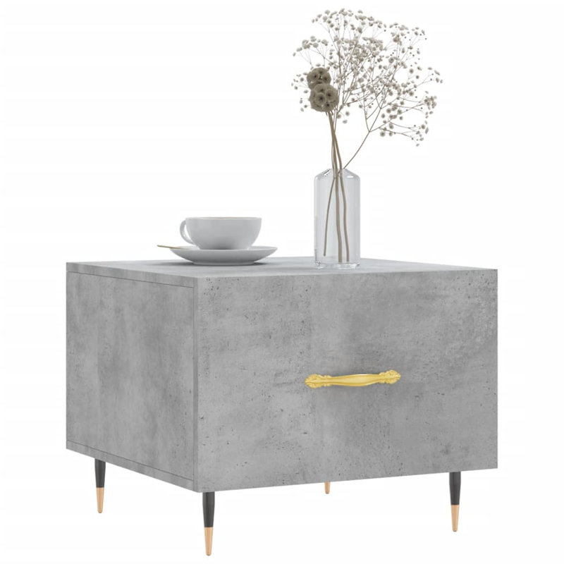 Farsund Four Leg Coffee Table with Storage, Concrete Grey