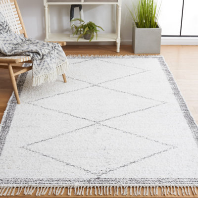 Anaias Hand Woven Cotton Geometric Rug