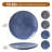  Halo 4 Piece 10.6"W Stoneware Dinner Plate Set