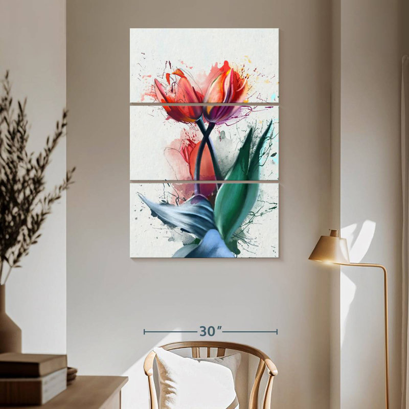 Tulips, 65" H x 42" W