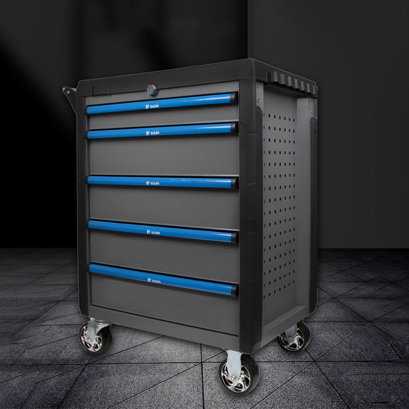 32.2'' W Iron Bottom Rollaway Chest with Wheels