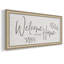 Welcome to Our Home - Reproduction d'un seul cadre photo sur toile-1687658746