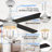 Kahliel 52" Industrial 4-Light Caged Ceiling Fan with Lights and Remote, 6-Speed Reversible Ceiling Fan-507656236-507768121