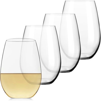 Ensemble de 4 verres à vin blanc Signature, élégants et sans verres allant au lave-vaisselle
