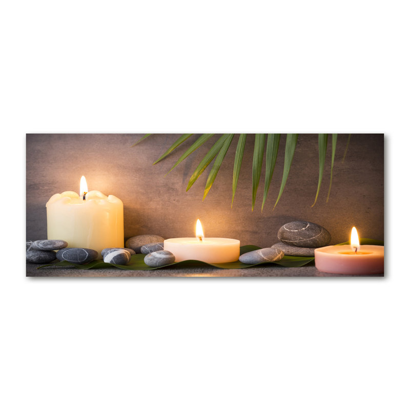 Burning Candles - No Frame Print on Canvas