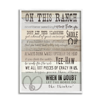 Bb-496-Encadré sur ce ranch, encadré sur bois par CAD Designs, art textuel