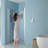 32"W X 72"H Fold Frameless Shower Door With Tempered Glass-123810712