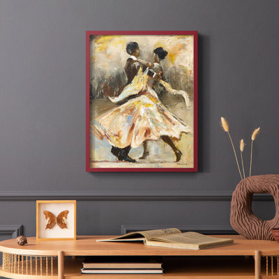 «Night Out», reproduction encadrée - bois massif