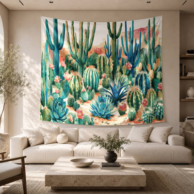 Southwestern Landscapes Cactus Garden 98 Wall Tapestry