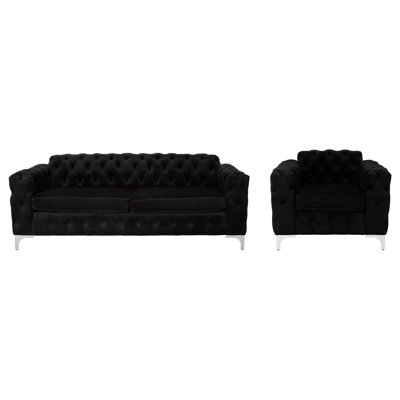Oden 2 - Piece Velvet Living Room Set
