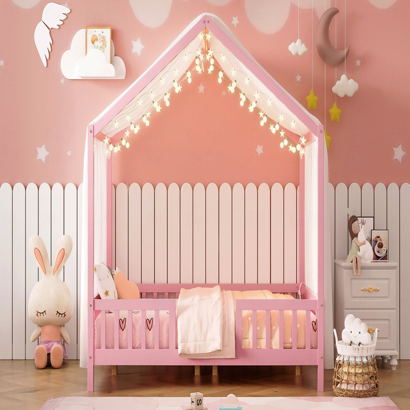 Structure de lit avec auvent Montessori
